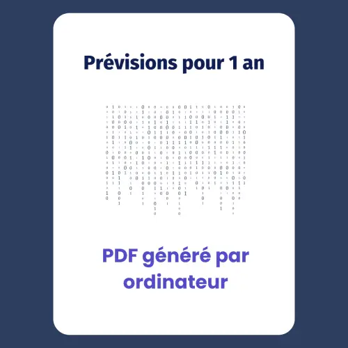 Prévisions pour un an